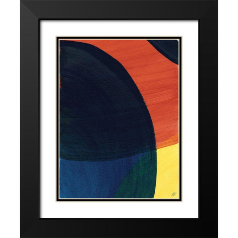 Big Circles I Black Modern Wood Framed Art Print with Double Matting by Lee, Judson