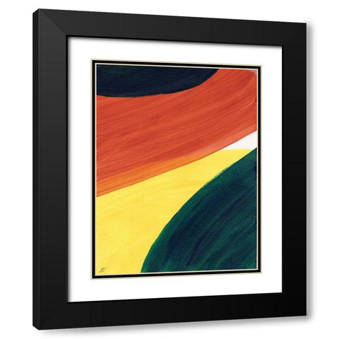 Big Circles II Black Modern Wood Framed Art Print with Double Matting by Lee, Judson