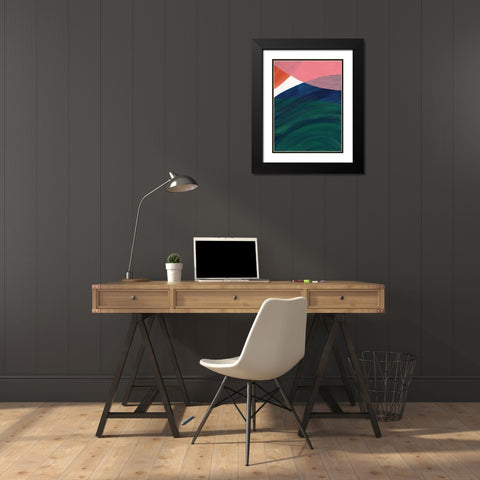 Big Circles III Black Modern Wood Framed Art Print with Double Matting by Lee, Judson