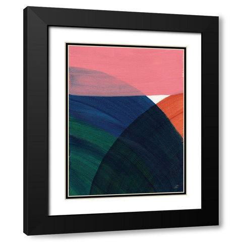 Big Circles IV Black Modern Wood Framed Art Print with Double Matting by Lee, Judson
