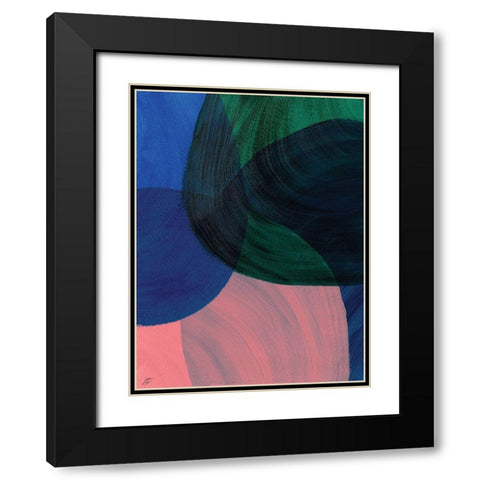 Green Glass I Black Modern Wood Framed Art Print with Double Matting by Lee, Judson