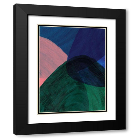 Green Glass II Black Modern Wood Framed Art Print with Double Matting by Lee, Judson