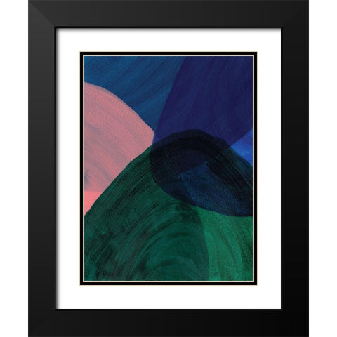 Green Glass II Black Modern Wood Framed Art Print with Double Matting by Lee, Judson