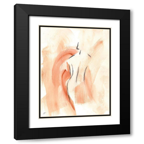 Relaxed Lady II Black Modern Wood Framed Art Print with Double Matting by Lee, Judson