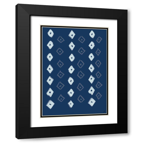 Textile Diamonds III Black Modern Wood Framed Art Print with Double Matting by Lee, Judson