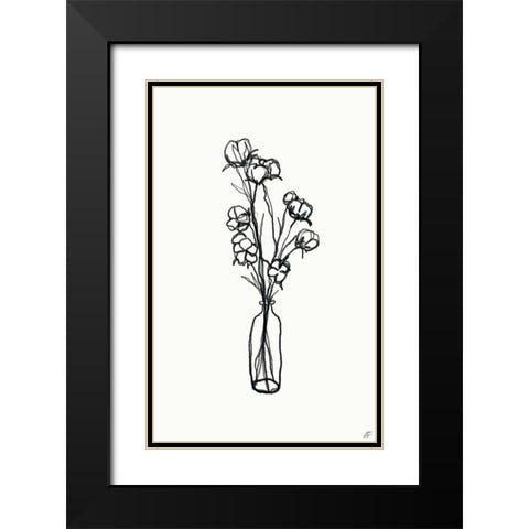 Floral Arrangement IV Black Modern Wood Framed Art Print with Double Matting by Lee, Judson