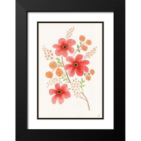 Open Arrangement Black Modern Wood Framed Art Print with Double Matting by Lee, Judson