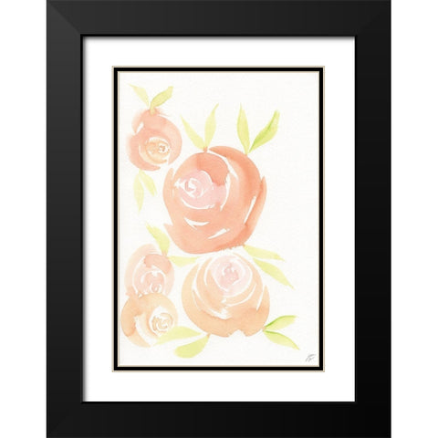 Lovely Roses Black Modern Wood Framed Art Print with Double Matting by Lee, Judson