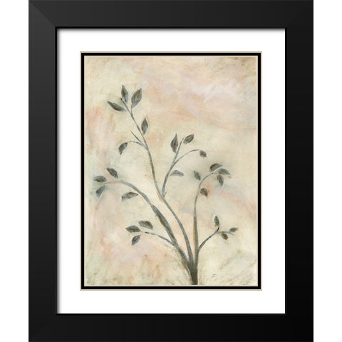 Light-Green Growth Black Modern Wood Framed Art Print with Double Matting by Lee, Judson