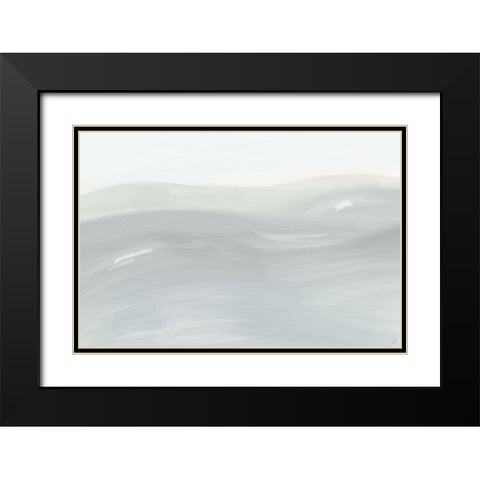 Neutral Hills Black Modern Wood Framed Art Print with Double Matting by Lee, Judson
