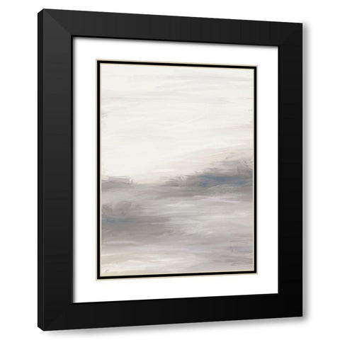 Blue-Mauve Abstract Black Modern Wood Framed Art Print with Double Matting by Lee, Judson