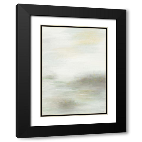 Gentle Green Good Black Modern Wood Framed Art Print with Double Matting by Lee, Judson