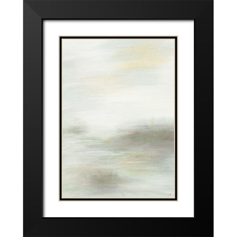 Gentle Green Good Black Modern Wood Framed Art Print with Double Matting by Lee, Judson