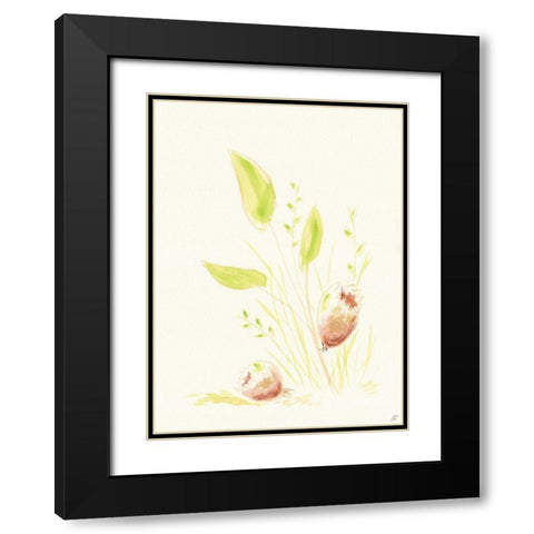 Grass and Bulbs Black Modern Wood Framed Art Print with Double Matting by Lee, Judson