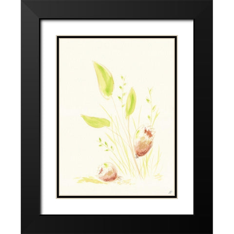 Grass and Bulbs Black Modern Wood Framed Art Print with Double Matting by Lee, Judson