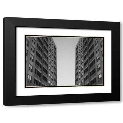 Alley Viewscape Black Modern Wood Framed Art Print with Double Matting by Lee, Judson