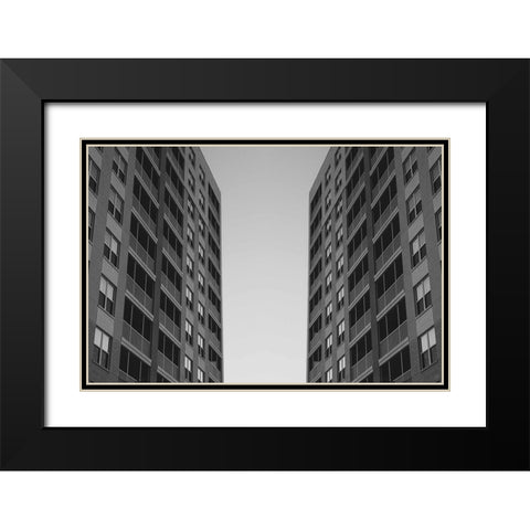 Alley Viewscape Black Modern Wood Framed Art Print with Double Matting by Lee, Judson