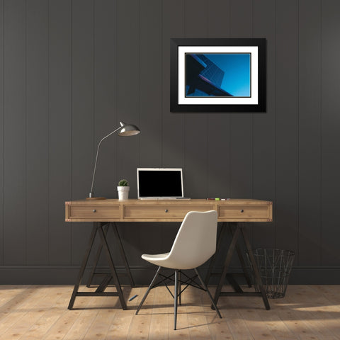 Blue Monday Black Modern Wood Framed Art Print with Double Matting by Lee, Judson