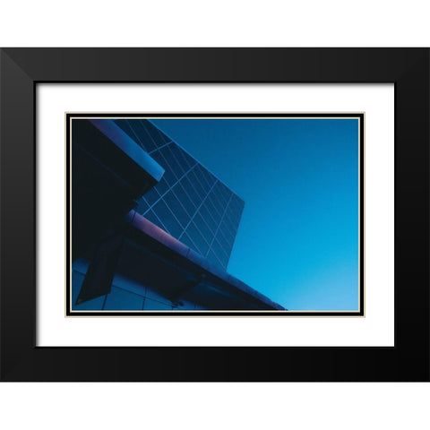 Blue Monday Black Modern Wood Framed Art Print with Double Matting by Lee, Judson