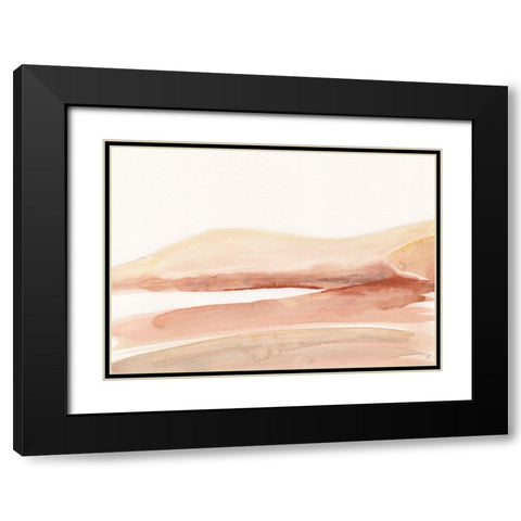 Yellow Hills Black Modern Wood Framed Art Print with Double Matting by Lee, Judson