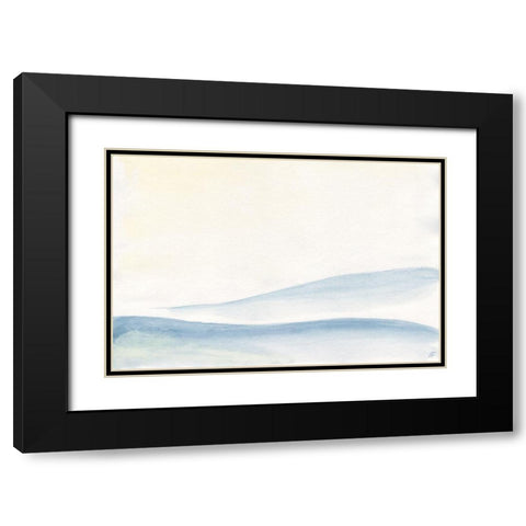 Two Soft Hills Black Modern Wood Framed Art Print with Double Matting by Lee, Judson