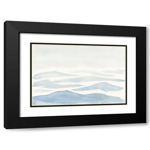 Smokey Hills Black Modern Wood Framed Art Print with Double Matting by Lee, Judson