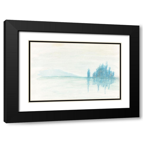 Green Tea Reflections Black Modern Wood Framed Art Print with Double Matting by Lee, Judson