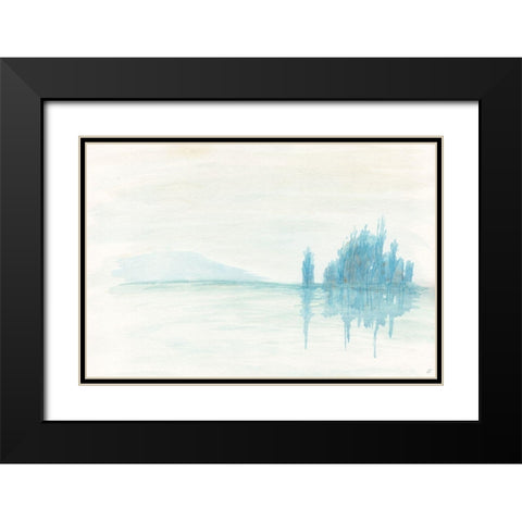 Green Tea Reflections Black Modern Wood Framed Art Print with Double Matting by Lee, Judson