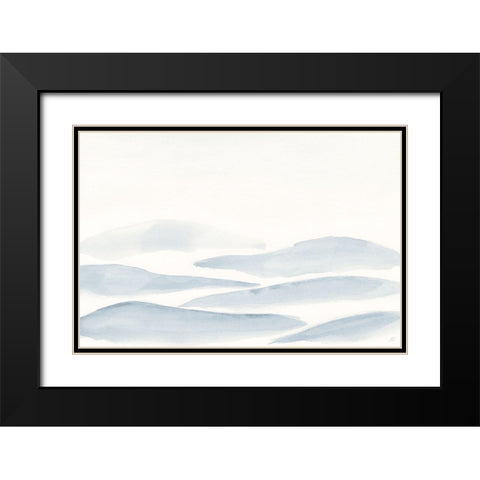 Many Grey Hills Black Modern Wood Framed Art Print with Double Matting by Lee, Judson