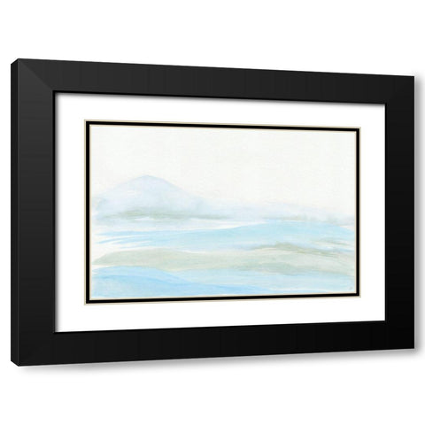 Seafoam Hills Black Modern Wood Framed Art Print with Double Matting by Lee, Judson
