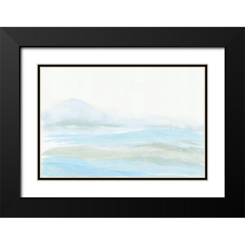 Seafoam Hills Black Modern Wood Framed Art Print with Double Matting by Lee, Judson