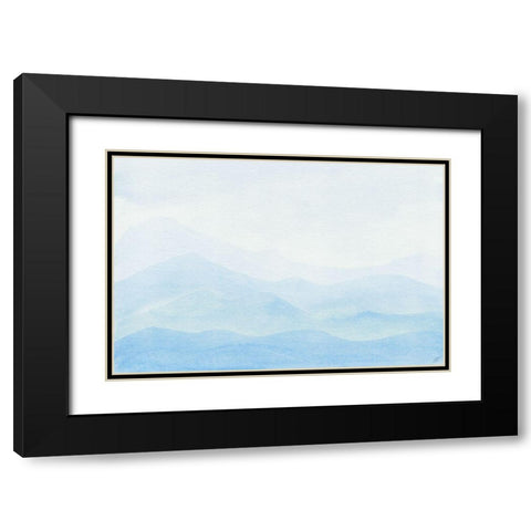 Soft Pastel Black Modern Wood Framed Art Print with Double Matting by Lee, Judson