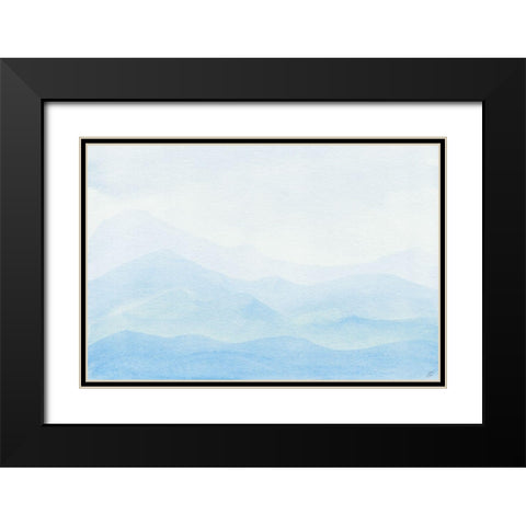 Soft Pastel Black Modern Wood Framed Art Print with Double Matting by Lee, Judson