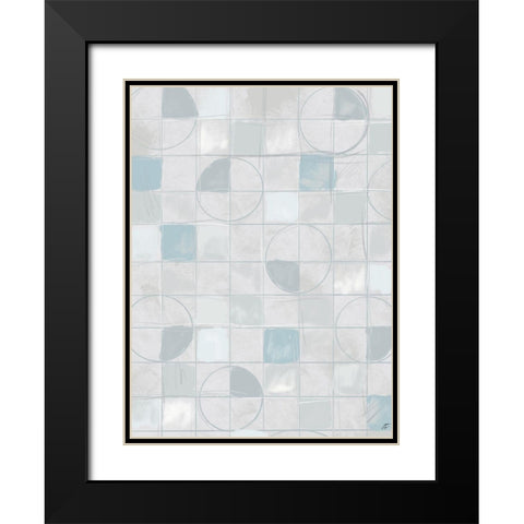 Circle Gets the Square II Black Modern Wood Framed Art Print with Double Matting by Lee, Judson