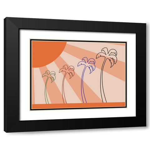 Sun Shine Black Modern Wood Framed Art Print with Double Matting by Lee, Judson