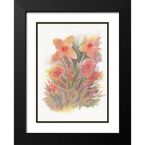 Blues and Grays II Black Modern Wood Framed Art Print with Double Matting by Lee, Judson