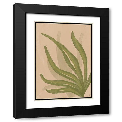 Fern Life II Black Modern Wood Framed Art Print with Double Matting by Lee, Judson