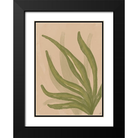 Fern Life II Black Modern Wood Framed Art Print with Double Matting by Lee, Judson