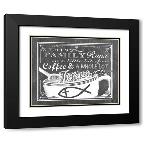 This Family Black Modern Wood Framed Art Print with Double Matting by Longfellow Designs