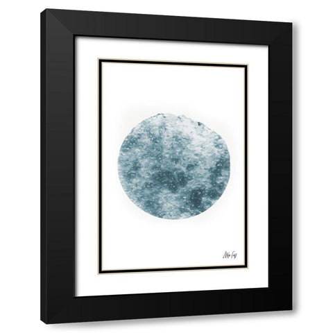 Mercury Black Modern Wood Framed Art Print with Double Matting by Fay, Mela