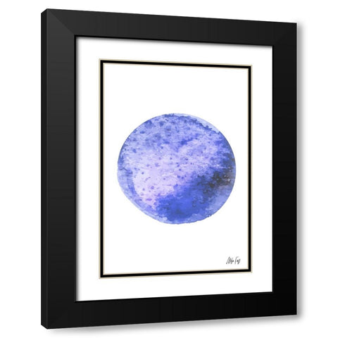 Neptune Black Modern Wood Framed Art Print with Double Matting by Fay, Mela