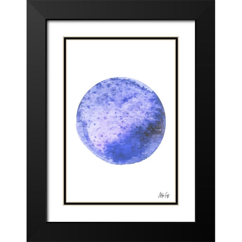 Neptune Black Modern Wood Framed Art Print with Double Matting by Fay, Mela
