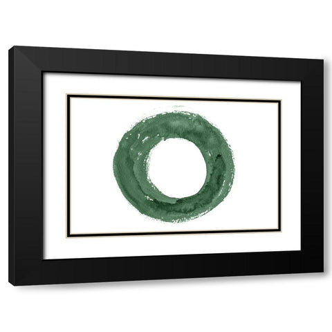 Shape Abstract III Black Modern Wood Framed Art Print with Double Matting by Fay, Mela