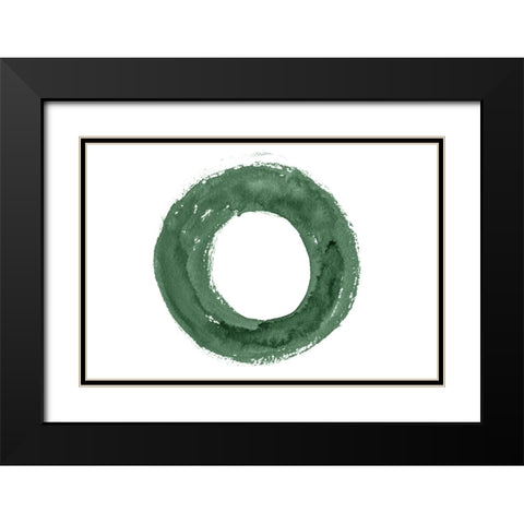 Shape Abstract III Black Modern Wood Framed Art Print with Double Matting by Fay, Mela