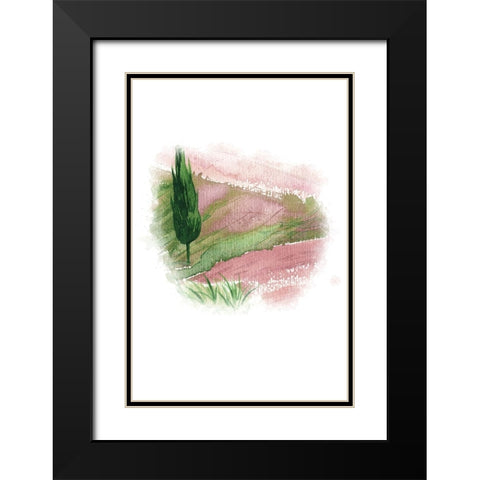 Landscape I Black Modern Wood Framed Art Print with Double Matting by Fay, Mela