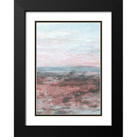 Sunset I Black Modern Wood Framed Art Print with Double Matting by Fay, Mela
