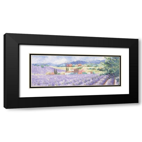 Tuscan Overlook Black Modern Wood Framed Art Print with Double Matting by Fay, Mela