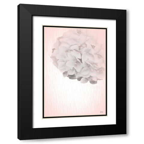 Hydrangea Black Modern Wood Framed Art Print with Double Matting by Fay, Mela
