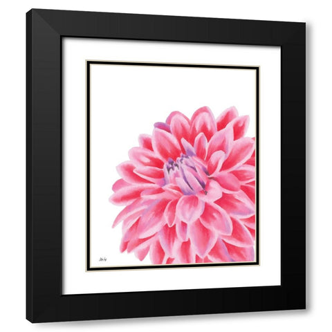 Chrysanthemum Black Modern Wood Framed Art Print with Double Matting by Fay, Mela