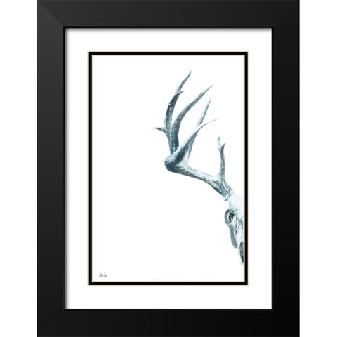 Antlers I Black Modern Wood Framed Art Print with Double Matting by Fay, Mela